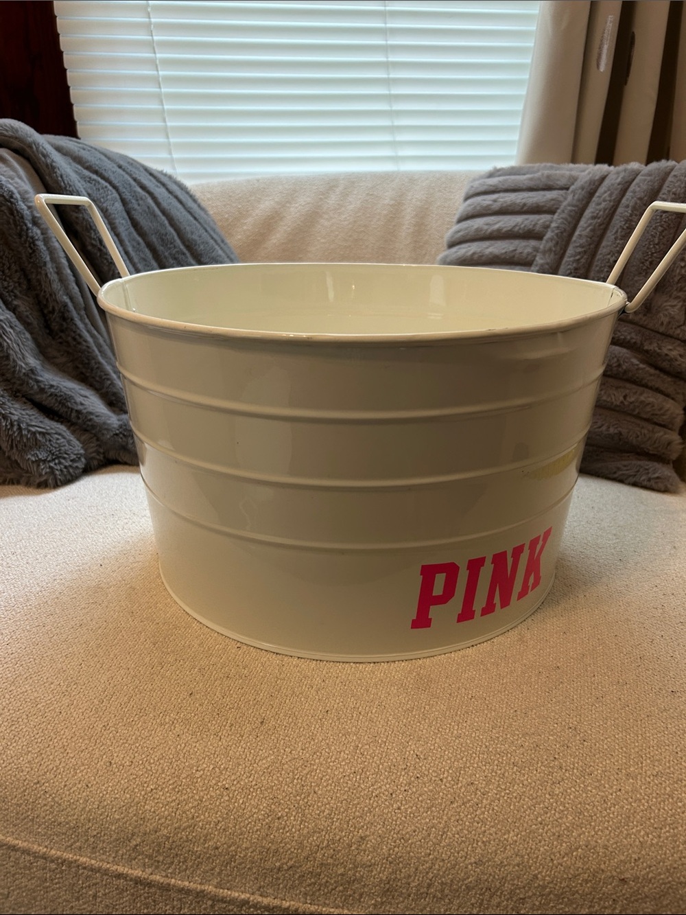 PINK Victoria's Secret Store Metal Display  Tin With Pink Logo
